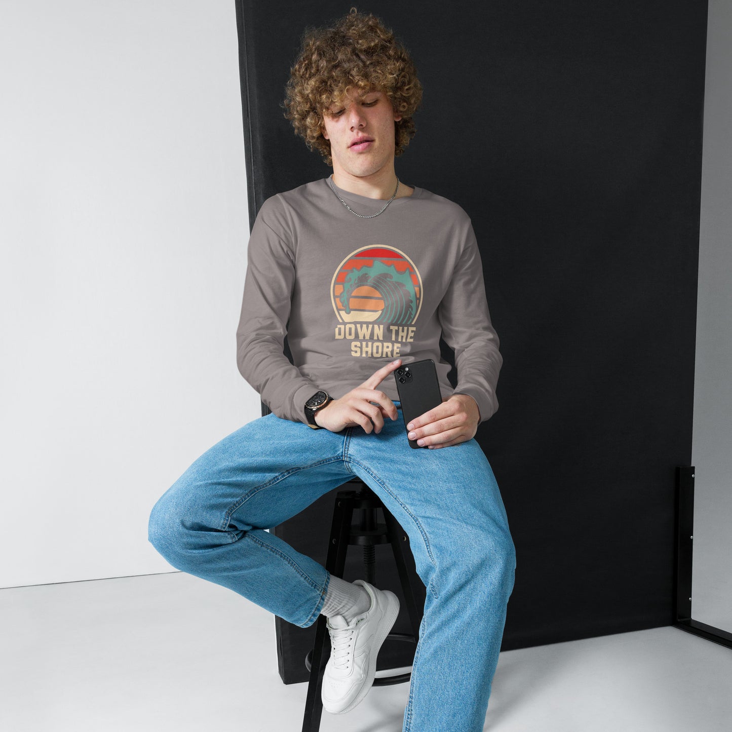 Men's Long Sleeve Wave T