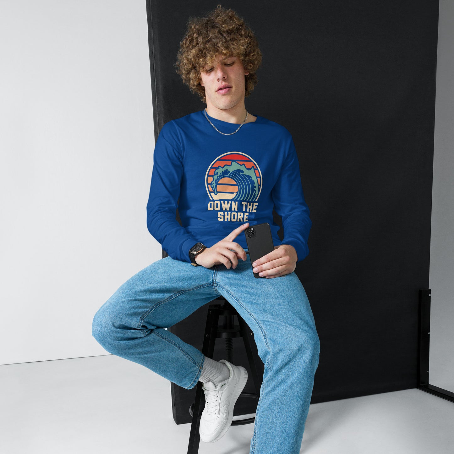 Men's Long Sleeve Wave T